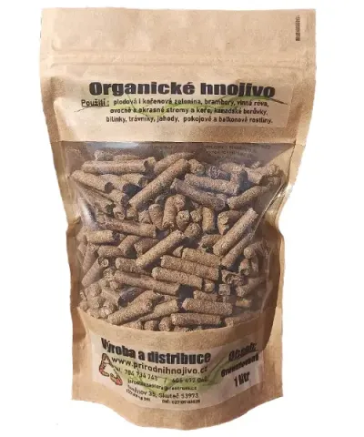Organické přírodní hnojivo hmyzí trus granulované