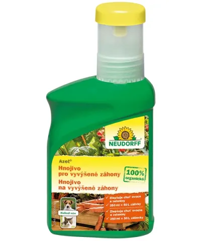 Hnojivo Azet Neudorff - pro vyvýšené záhony - 250 ml Hnojivo Azet Neudorff - pro vyvýšené záhony - 250 ml